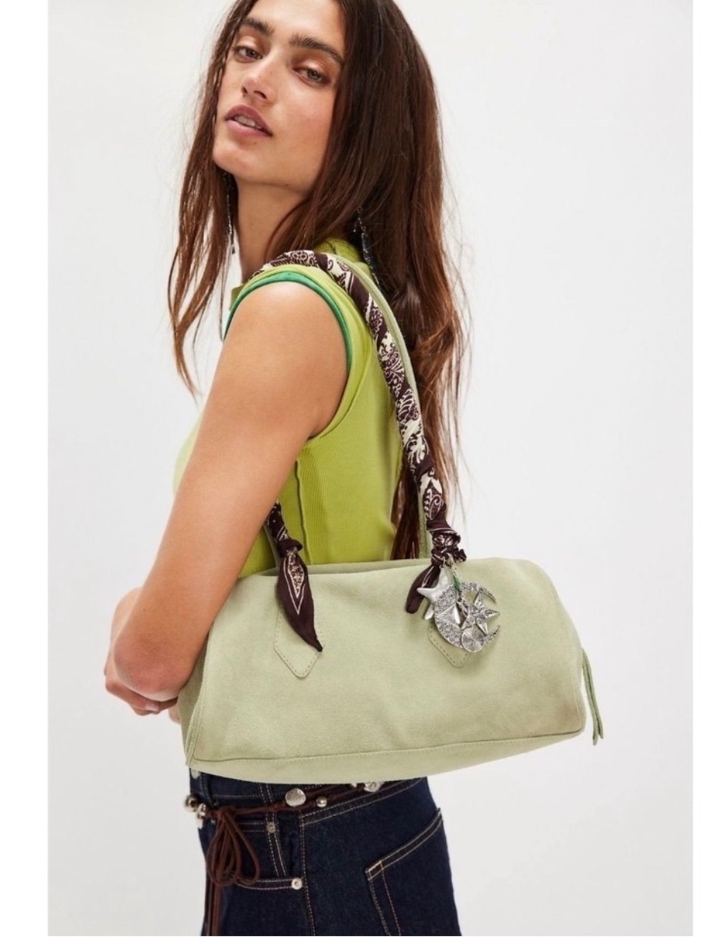 NWT Free People Sierra Suede Shoulder Bag